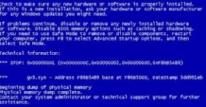 RANDOM BLUE SCREEN ERROR MESSAGES